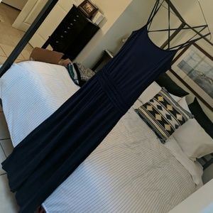 MaxStudio Navy Maxi Dress